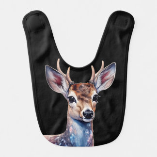 Crystal Deer Antlers Baby Bib