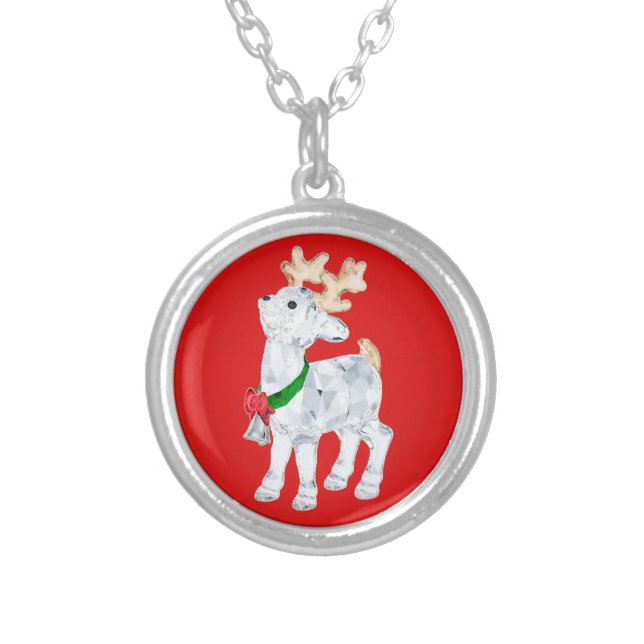 Crystal Deer Necklace (Front)