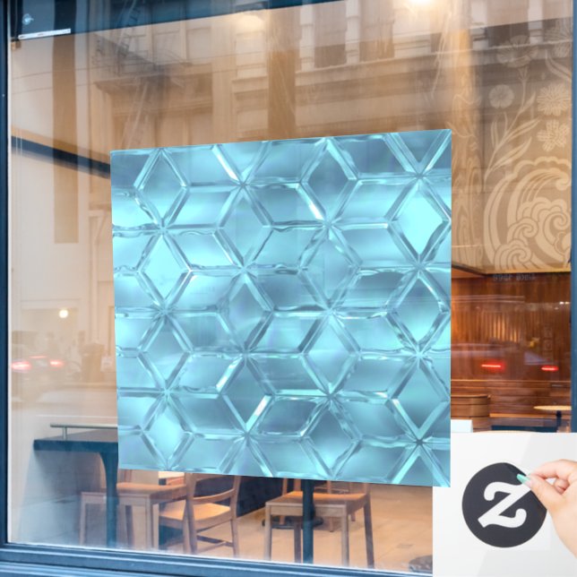 Crystal Diamonds Window Cling (Cafe Window)