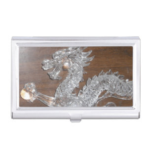 Crystal Dragon Business Card Holder