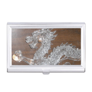 Crystal Dragon Business Card Holder