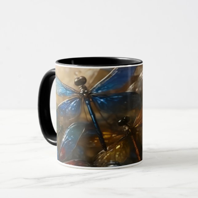 Crystal Dragonflies Mug (Front Left)