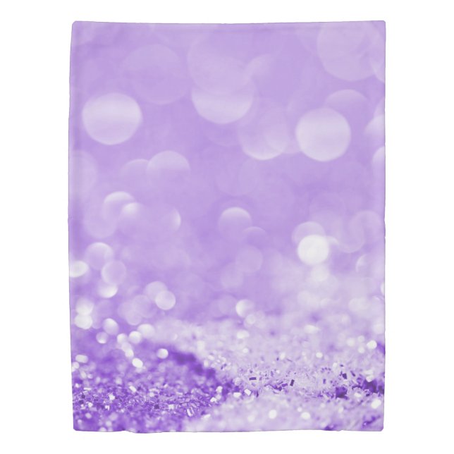 CRYSTAL DROP PURPLE BLUE DESIGN DUVET COVER (Front)