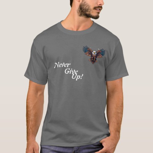 Crystal Eagle Bold Emblem of Fearlessness T_Shirt