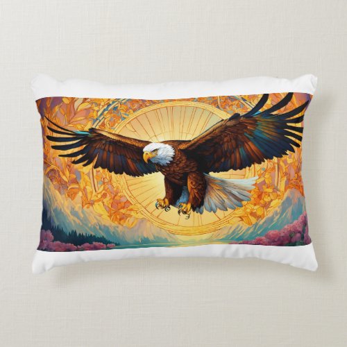 Crystal Eagle Couture Embrace the Wild on Your Sl Accent Pillow