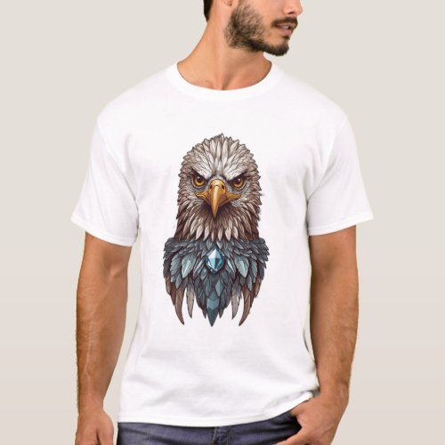 Crystal Eagle Couture Unleash Fearless Fashion T_Shirt