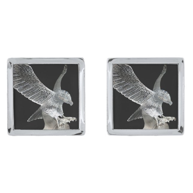 Crystal Eagle Cufflinks (Front)