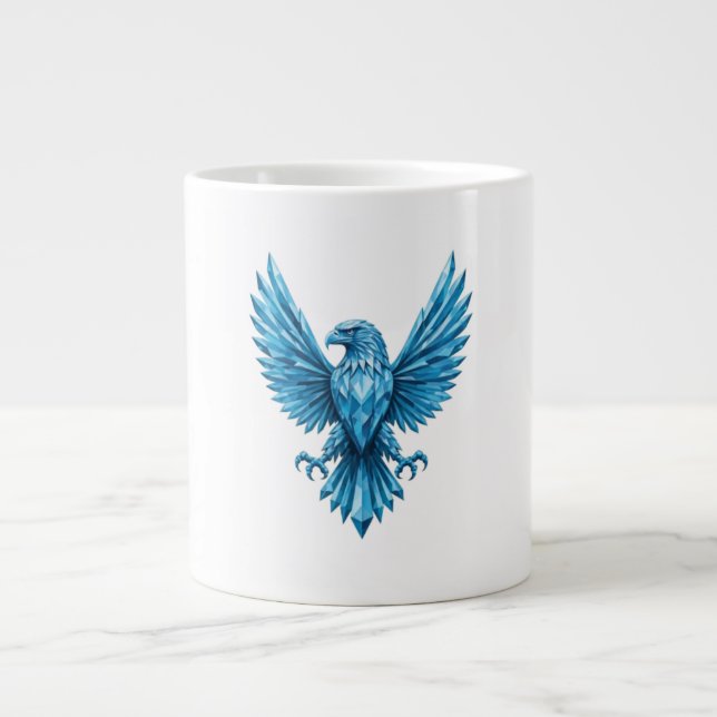 Crystal Eagle Emblem - Symbol of Freedom and Ambit Giant Coffee Mug (Front)