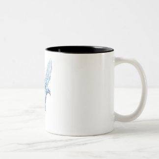 Crystal Eagle: Embrace Transformation Two-Tone Coffee Mug