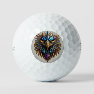 Crystal eagle golf balls