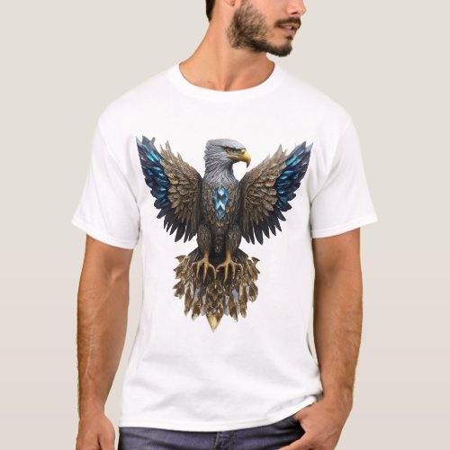 crystal eagle in a regal pose T_Shirt