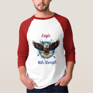 Crystal Eagle in Flight – Symbol of Independence   T-Shirt