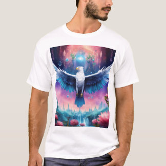 Crystal Eagle in Flight - T-Shirt of Strength and