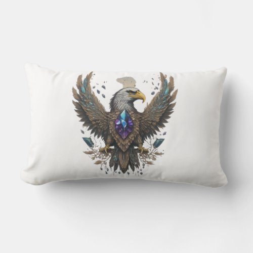 Crystal Eagle Lumbar Pillow