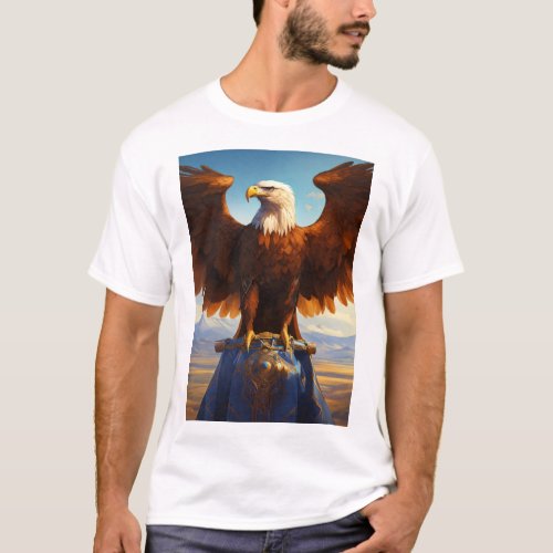 Crystal Eagle Majesty Elevate Your Style with Reg T_Shirt