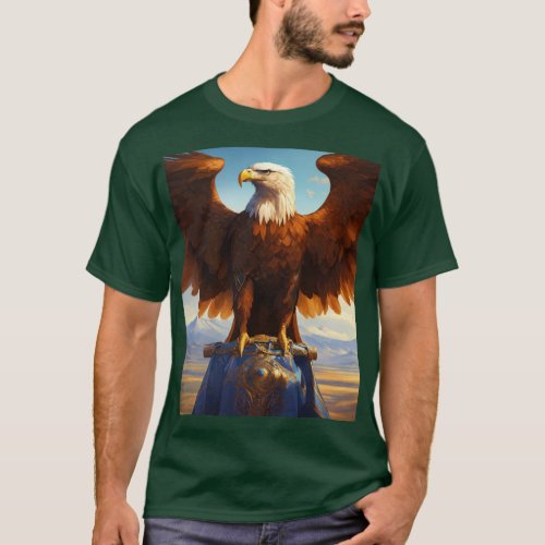 Crystal Eagle Majesty Inspiring T_Shirt Designs