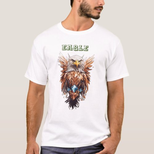 Crystal Eagle Modern Minimalist T_Shirt Designs