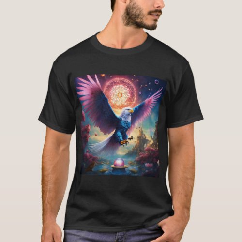 Crystal Eagle Soar Independence  Strength T_Shir T_Shirt