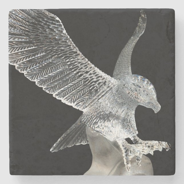 Crystal Eagle Stone Coaster (Front)