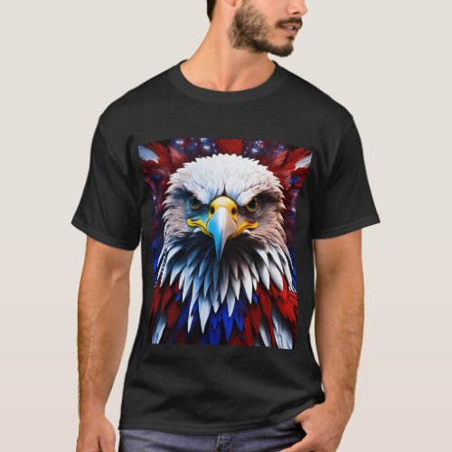 Crystal eagle symbolizing vision  determination T_Shirt