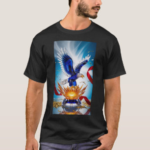 Crystal Eagle T-Shirt – Dynamic Emblem of Triumph
