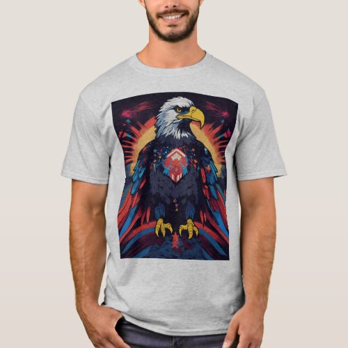 Crystal Eagle Threads Unleash Your Vision T_Shirt