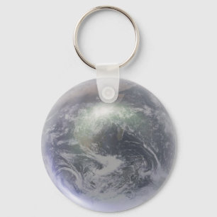 Crystal Earth Globe Keychain
