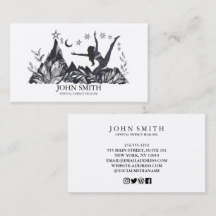 Crystal Energy Healer Chakra Spiritual Meditation Business Card