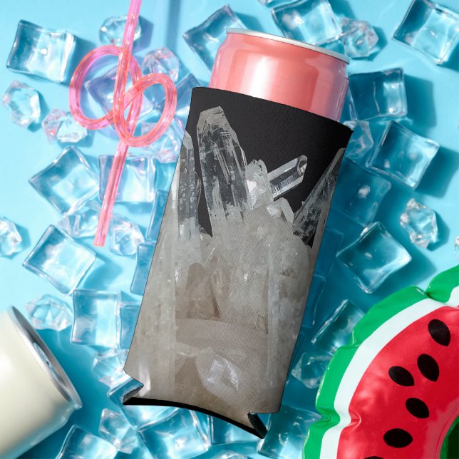 Crystal Energy Quartz Cluster Seltzer Can Cooler (In Situ Summer)
