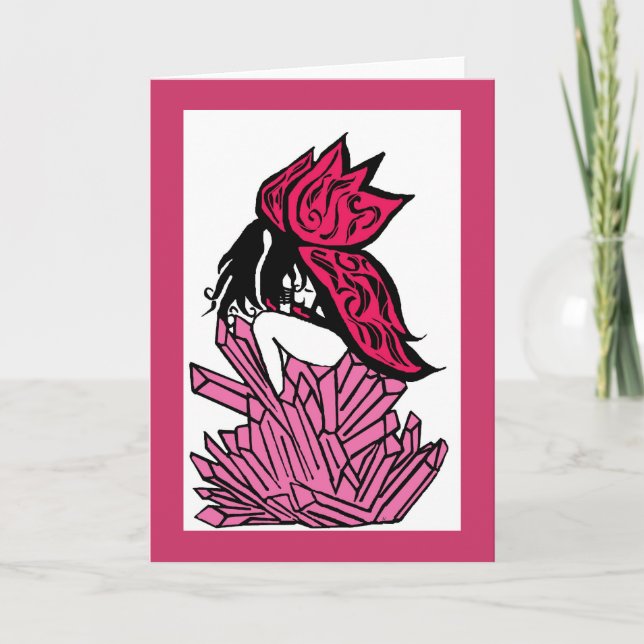 Crystal fairy greeting card (Front)