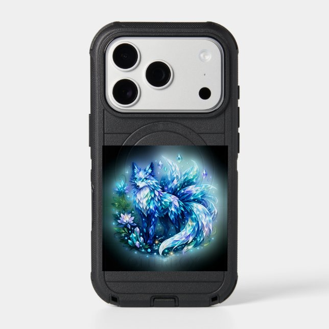 Crystal Fantasy Fox iPhone 17 Pro Otterbox case (Back)
