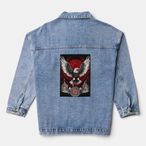 Crystal Flight The Independence Eagle Tee Denim Jacket