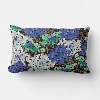 Crystal Floral Blooms Lumbar Pillow