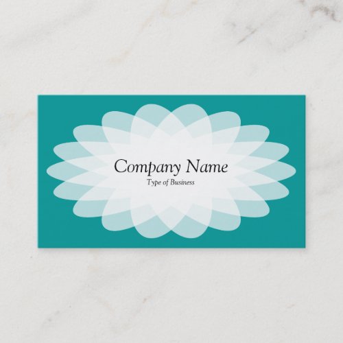 Crystal Flower _ Turquoise Business Card