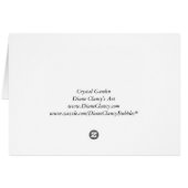 Crystal Garden, Abstract Green Gold Light Cards (Back Horizontal)