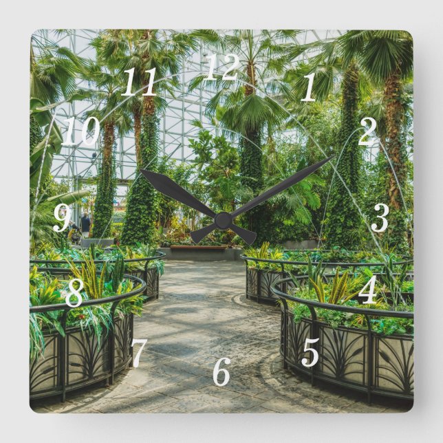 Crystal Gardens Leap Fountain Wall Clock (Front)