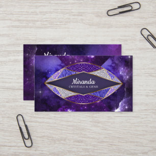 Crystal Gem Stone Star Galaxy Business Card