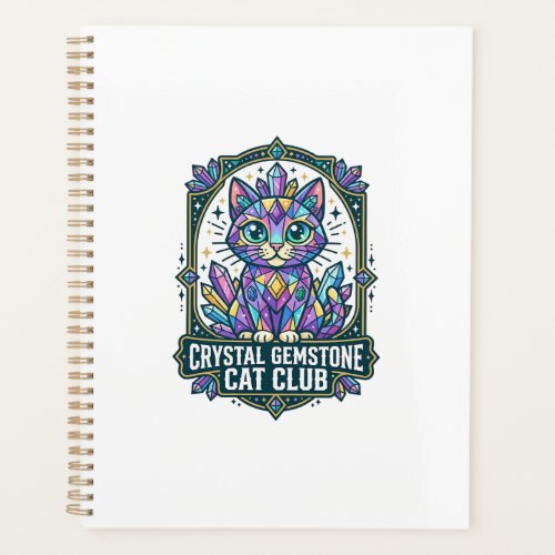 Crystal Gemstone Cat Cat Mom Gift Idea - Crystal G Planner