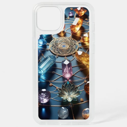 Crystal Gemstones Chakra iPhone 15 Plus Case