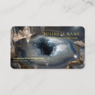 Crystal Geode Metaphysical Business Card