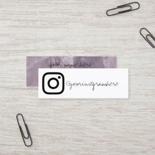 crystal geode social media modern business card
