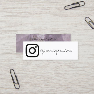 crystal geode social media modern business card