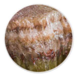 Crystal Geode Sphere Crystals Ceramic Knob