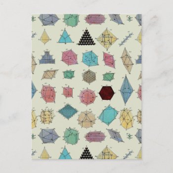 Crystal Geometry Postcard by ThinxShop at Zazzle