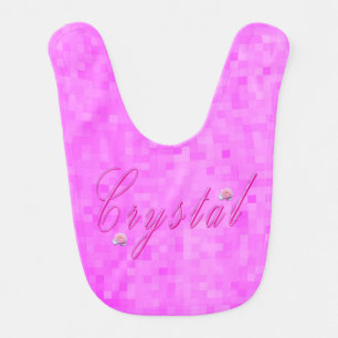 Crystal Girls Name Logo, Bib