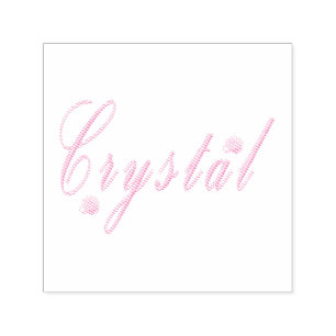 Crystal Girls Name Logo, Self-inking Stamp