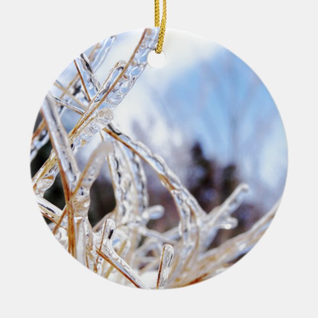 Crystal glass ceramic ornament (Front)