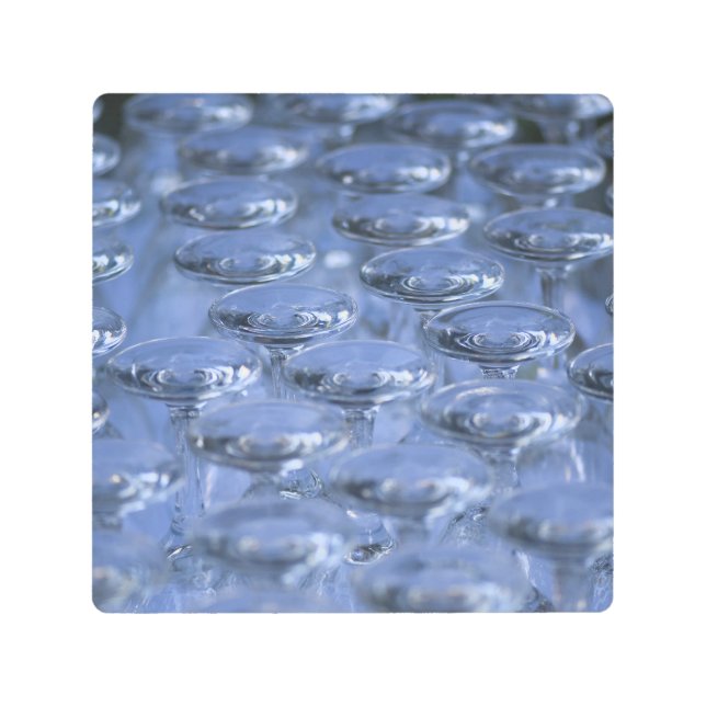 Crystal Glasses Pattern Abstract Poster (Front)