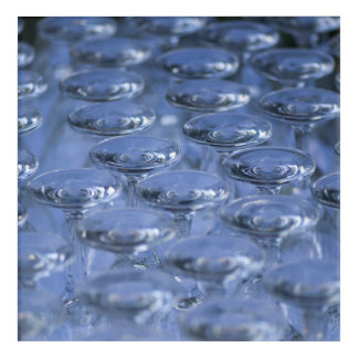 Crystal Glasses Pattern Abstract Poster Acrylic Print