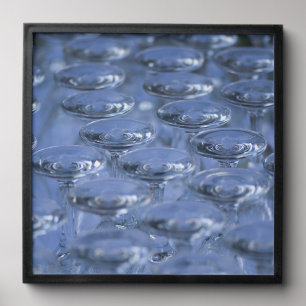 Crystal Glasses Pattern Abstract Poster Peel And Stick Photo Tile